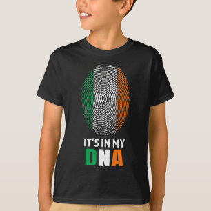 T-shirt C'est Dans Mon Adn Irlande Drapeau Irlandais Cadea