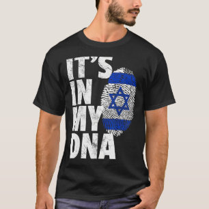 T-shirt C'EST DANS MON ADN Israel Flag National Pride