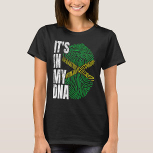 T-shirt C'est dans Mon ADN Jamaican Flag Jamaïque Histoire