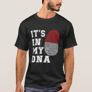 T-shirt C'est dans mon ADN Java Fière cadeau Drapeau Indon