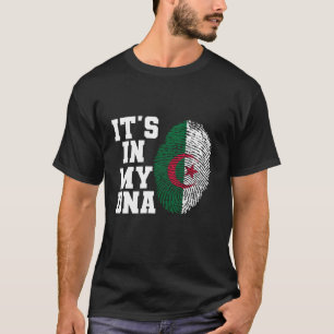 T-shirt C'est dans mon ADN l'Algérie drapeau des USA drape