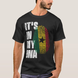 T-shirt C'EST DANS MON ADN, LE Drapeau Ghana