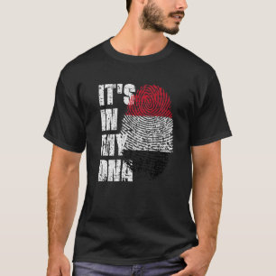 T-shirt C'EST DANS MON ADN Le drapeau yéménite du Yémen