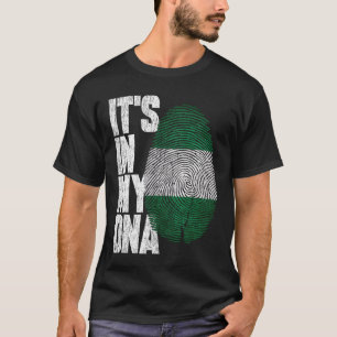 T-shirt C'est dans mon ADN Le Nigeria Fière du Nigeria Dra