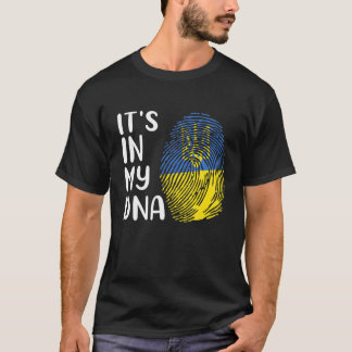 T-shirt C'est dans mon ADN L'Ukraine soutient l'Ukraine uk