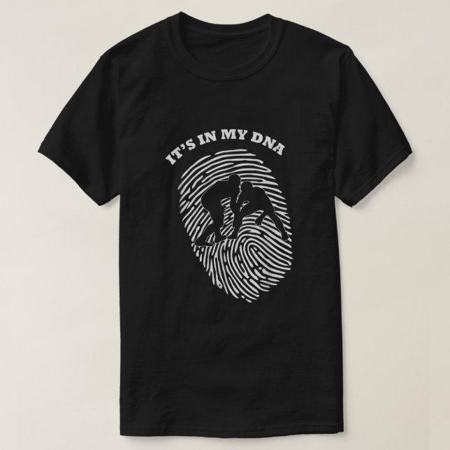 T-shirt C'Est Dans Mon ADN Lutte MIXED MARTIAL ART Lutte E (Design devant)