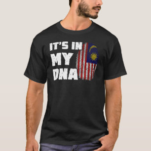 T-shirt C'est dans mon ADN Malaisie Drapeau Drapeau Drapea