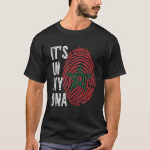 T-shirt C'est dans mon ADN Maroc Drapeau drôle Marocain