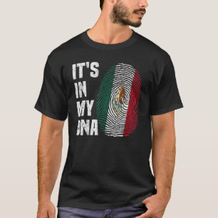T-shirt C'est dans mon ADN Mexicain Fière Hispanique Mexiq