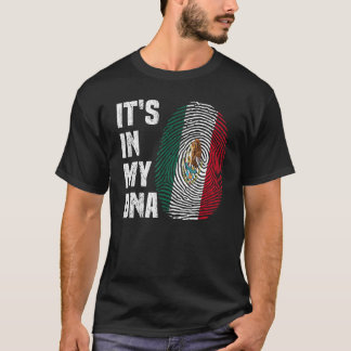 T-shirt C'est dans mon ADN Mexicain Fière Hispanique Mexiq