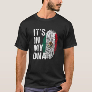 T-shirt C'est dans Mon ADN mexicaine Pride mexico Drapeau