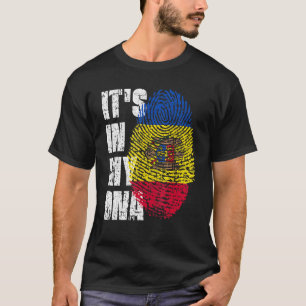 T-shirt C'Est Dans Mon Adn Moldavie Drapeau Moldave