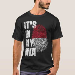 T-shirt C'EST DANS MON ADN Monaco Drapeau