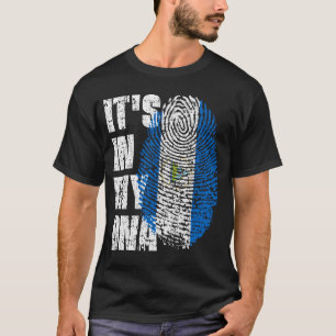 T-shirt C'EST DANS MON ADN Nicaragua Drapeau garçon fille 