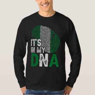 T-shirt C'est dans mon Adn Nigeria Drapeau Patriotique