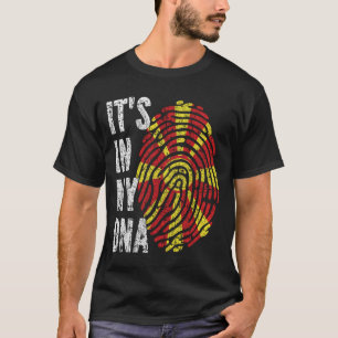 T-shirt C'EST DANS MON ADN Nord Macédoine Drapeau Hommes F