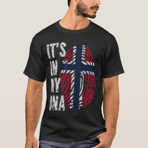 T-shirt C'EST DANS MON ADN Norvège Drapeau Hommes Femmes E