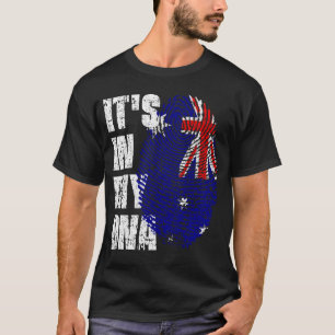 T-shirt C'EST DANS MON ADN Nouvelle-Zélande Drapeau garçon