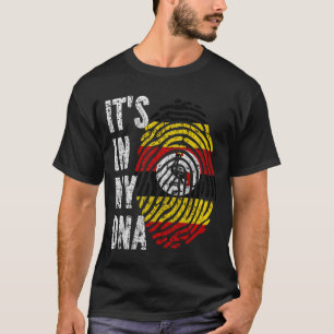 T-shirt C'EST DANS MON ADN Ouganda Drapeau Hommes Femmes E