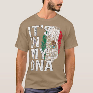 T-shirt C'est dans mon ADN Patriot Américain Fière Méico H