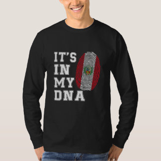 T-shirt C'est dans mon ADN Péruviens fiers Drapeau du Péro