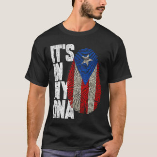 T-shirt C'est dans mon ADN Portoricain Chemise Fière Cadea