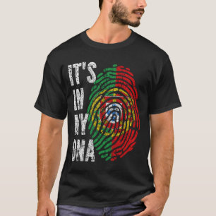 T-shirt C'EST DANS MON ADN Portugal Drapeau Hommes Femmes 