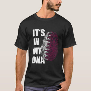 T-shirt C'est dans mon ADN Qatari Racines Fierté d'emprein