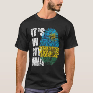 T-shirt C'EST DANS MON ADN Rwanda Drapeau Rwandais