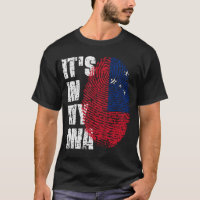 C'EST DANS MON ADN Samoa Drapeau Drapeau Don de fi