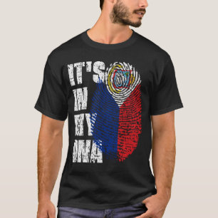 T-shirt C'EST DANS MON ADN Sint Maarten Drapeau St. Maarte