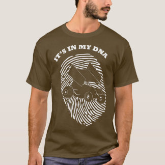 T-shirt C'Est Dans Mon ADN Sprint Voiture Course Course Em