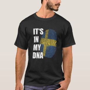 T-shirt C'est dans mon ADN Suède Fierté Drapeau Suédois Fi
