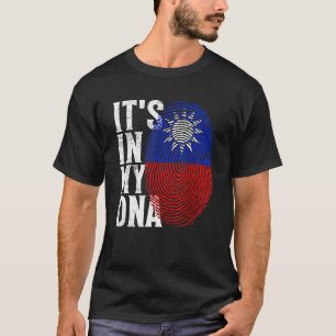 T-shirt C'est dans mon ADN Taïwan Drapeau imprimé Taïwan T
