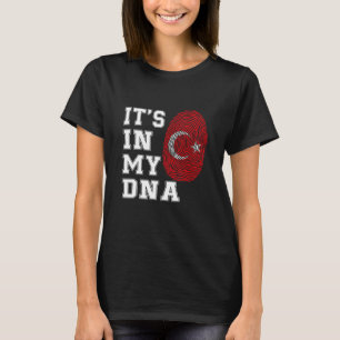 T-shirt C'est dans mon ADN Turc Fière Cadeau Türkiye Drape
