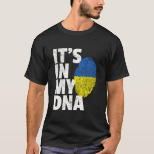 T-shirt C'EST DANS MON ADN Ukraine Drapeau Ukrainienne Fie