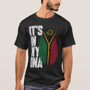 T-shirt C'est dans mon ADN Vanuatu Fière Vanuatu drapeau