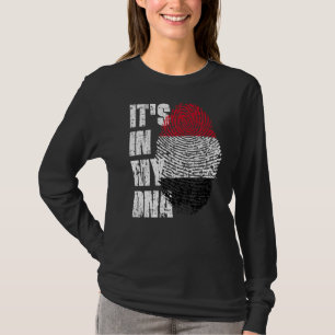 T-shirt C'est dans mon Adn Yemen Drapeau Yéménite