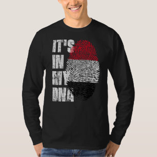 T-shirt C'est dans mon Adn Yemen Drapeau Yéménite