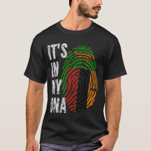 T-shirt C'EST DANS MON ADN Zambie Drapeau Hommes Femmes En