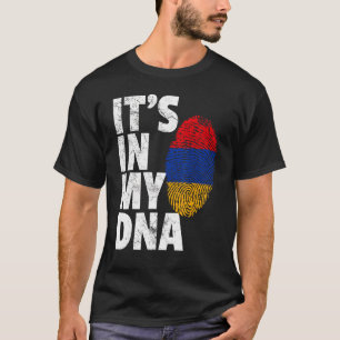 T-shirt C'est dans mon Adna Arménie Drapeau Hommes Femmes