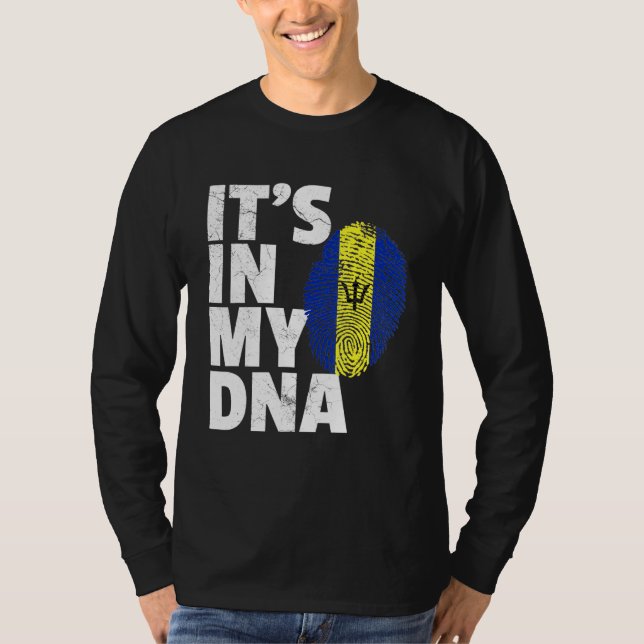 T-shirt C'Est Dans Mon Adna Barbados Flag Pride National P (Devant)
