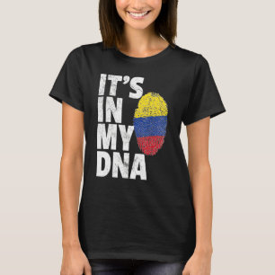 T-shirt C'est dans mon Adna Colombie drapeau souvenir