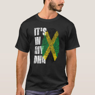 T-shirt C'est dans mon Adna Jamaïque Drapeau Jamaïcain