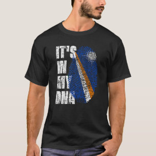 T-shirt C'est dans mon Adna Marshall Îles drapeau Marshale