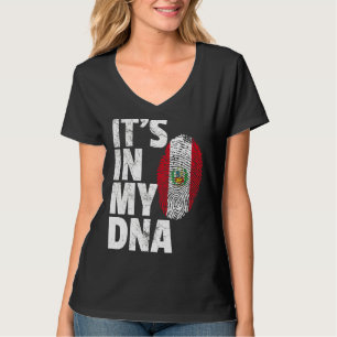 T-shirt C'est dans mon Adna Pérou Drapeau Souvenir
