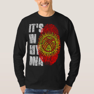 T-shirt C'Est Dans Mon Dna Kirghizistan Drapeau Kirghize