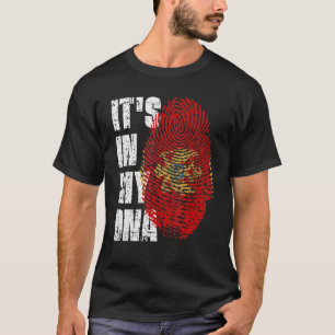 T-shirt C'Est Dans Mon Dna Monténégro Drapeau Monténégro