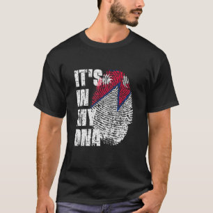 T-shirt C'Est Dans Mon Dna Népal Drapeau Népalais Népalais