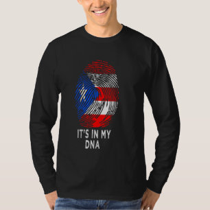 T-shirt C'est dans mon Dna Porto Rico Drapeau Ricain Homme